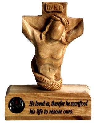jesus crucified bust