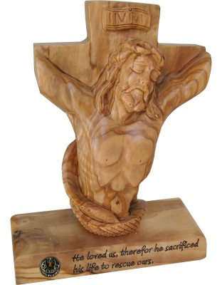 jesus crucified bust