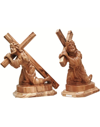 carrying cross statue