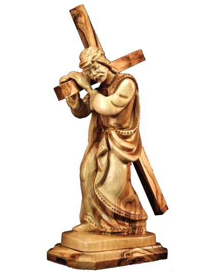 carrying cross statue