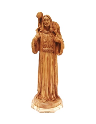 jesus christ good shepherd statue