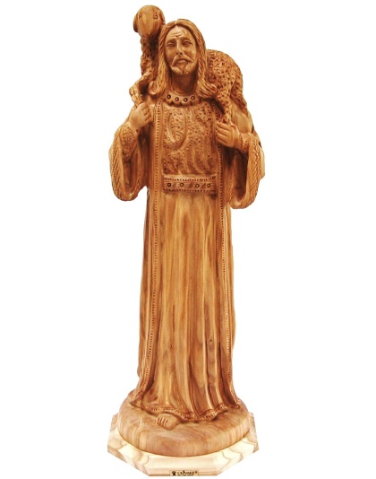 Jesus Christ good shepherd statue