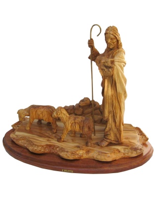 jesus christ good shepherd statue