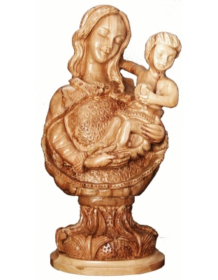 madonna infant jesus bust