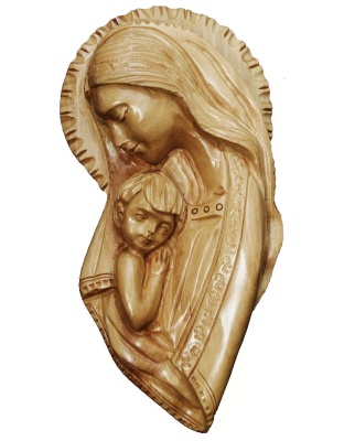 madonna child wall plaque