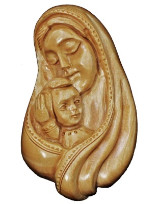madonna child wall plaque