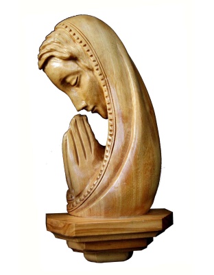 madonna praying wall plaque