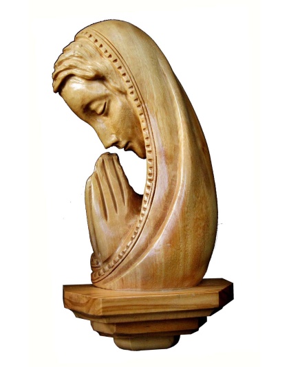 madonna praying wall plaque