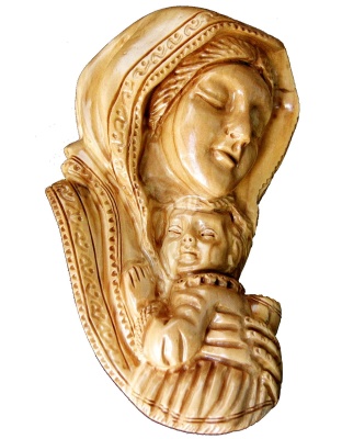 madonna child wall plaque