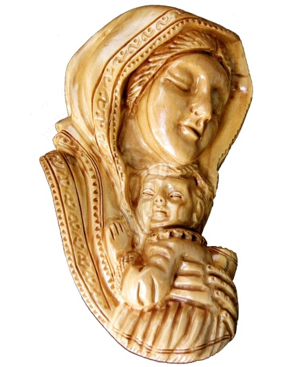 madonna child wall plaque
