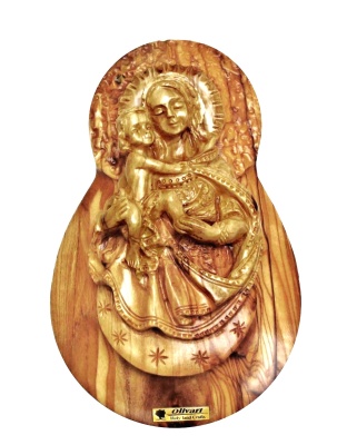 madonna child wall plaque
