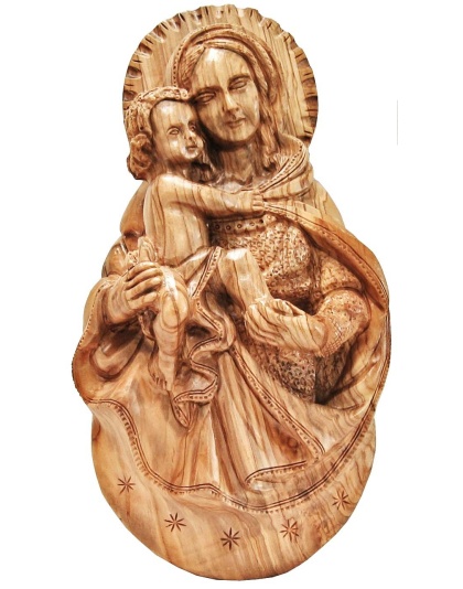madonna child wall plaque