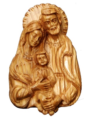 holy family wall plaque