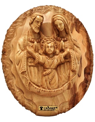 holy family wall plaque