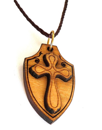 Wooden Cross Necklace