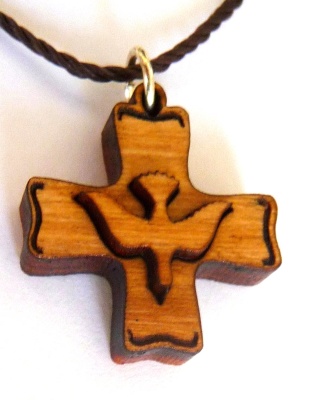 holy spirit cross pendant