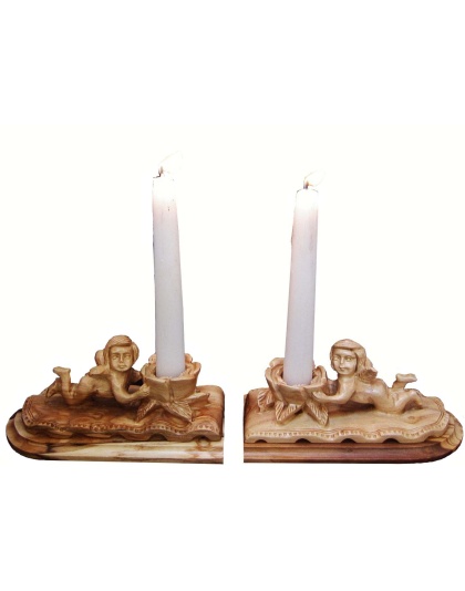 pair angels candelabrum