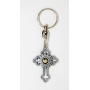 Nativity cross keychain