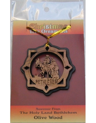 flight to egypt christmas tree ornament