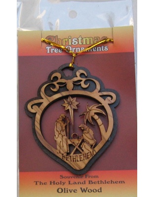 nativity christmas tree ornament