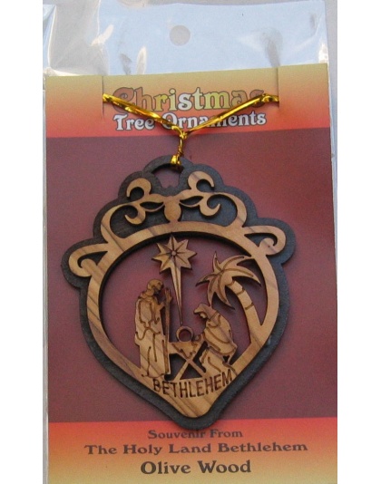 nativity christmas tree ornament