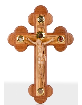 Large Olive Wood wall Crucifix