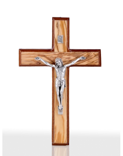 Olive Wood Mahogany Wood Crucifix