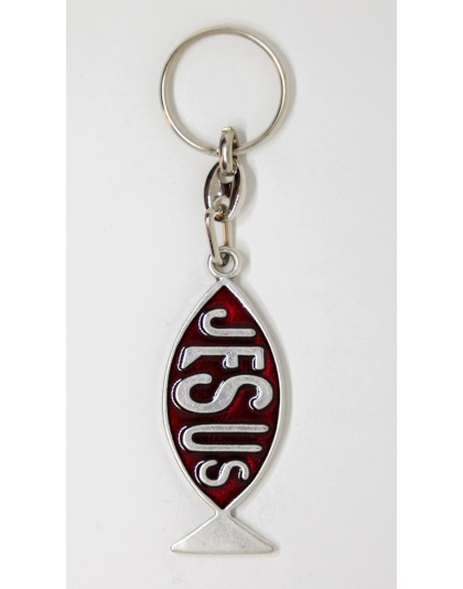 Jesus Fish symbol keychain