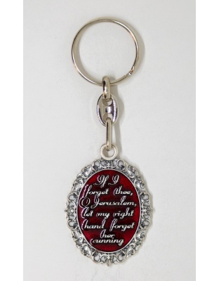 If I FORGET THEE JERUSALEM Keychain