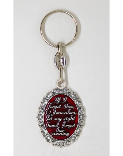 If I FORGET THEE JERUSALEM Keychain