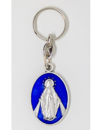 Our Lady of Miraculous medal keychain