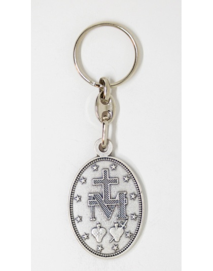 Our Lady of Miraculous medal keychain