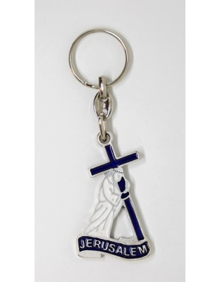 Christ Carrying the cross keychain