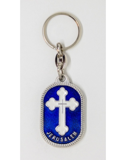 Orthodox cross keychain