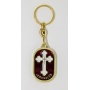 Orthodox cross keychain