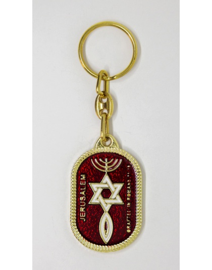 Christian symbol keychain
