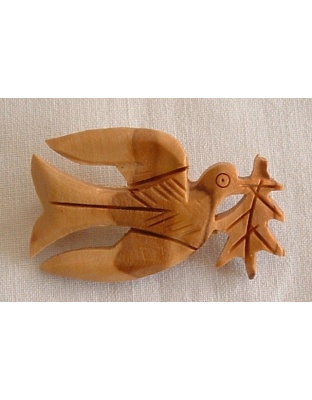 Dove of peace brooch
