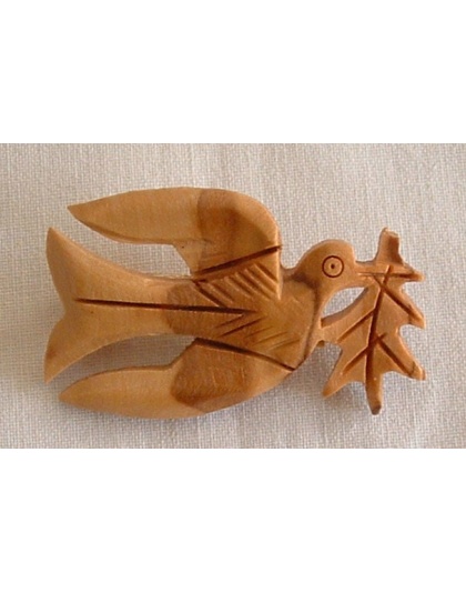 Dove of peace brooch