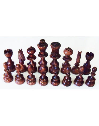 Olive wood chess set