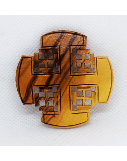 Jerusalem cross brooch