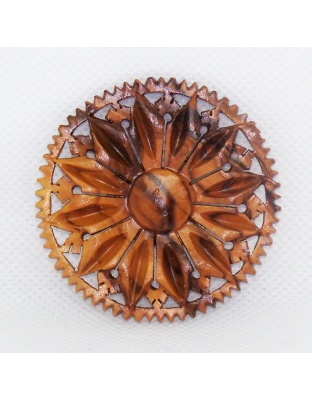 Wooden flower pin