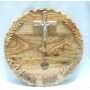 Olive wood God Bless our Home wall plaque
