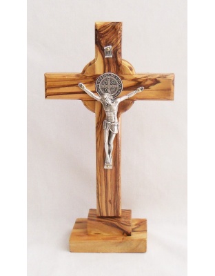 Saint Benedict tabletop crucifix
