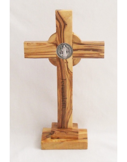 Saint Benedict tabletop crucifix