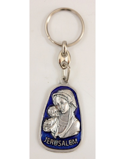 Madonna child keychain