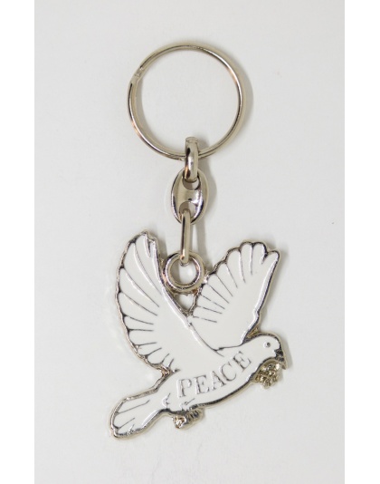 Dove of peace key chain