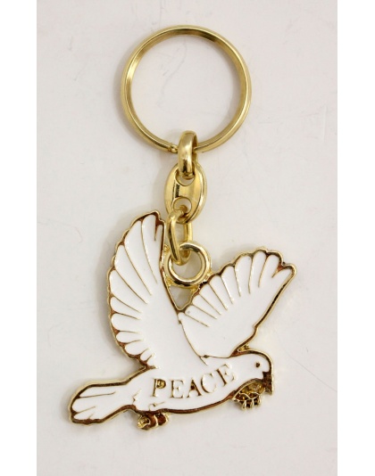 Dove of peace key chain
