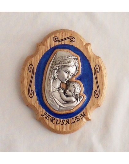 Virgin Mary and Baby Jesus plaque