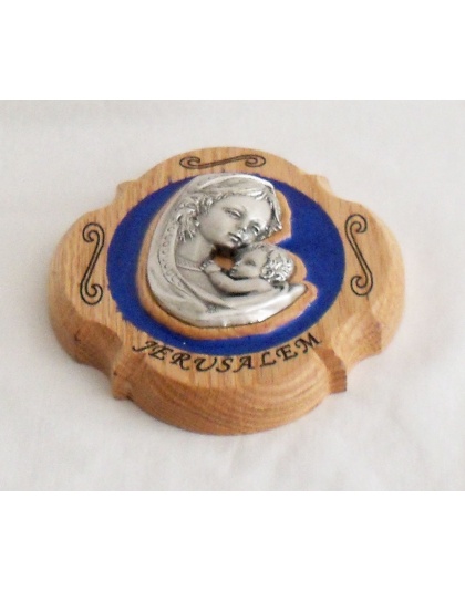 Virgin Mary and Baby Jesus plaque