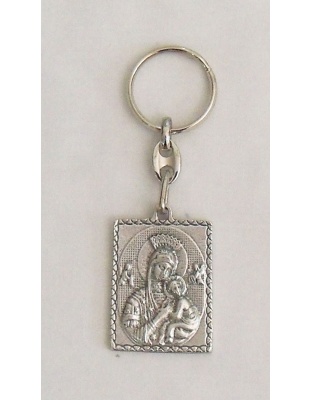Madonna and child keychain byzantine style
